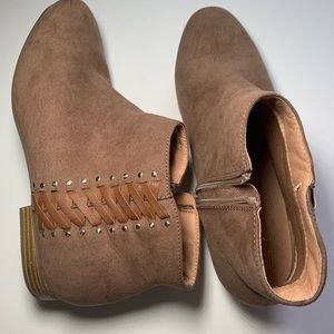 Taupe ankle boots